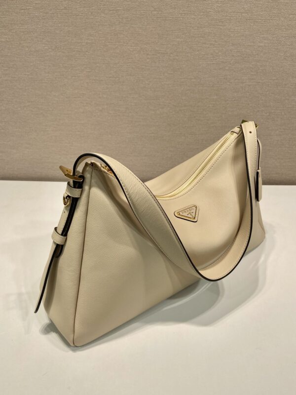 Prada Demi-lune large leather shoulder bag