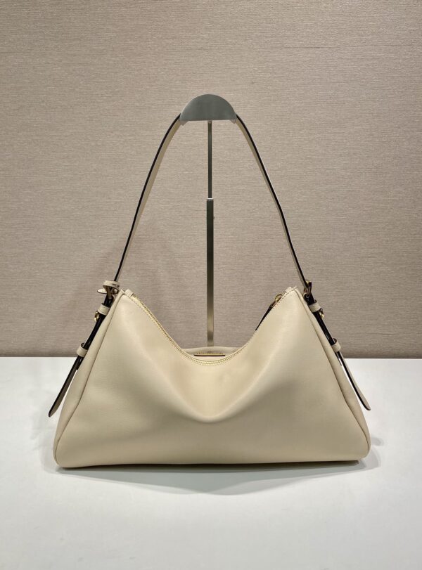 Prada Demi-lune large leather shoulder bag