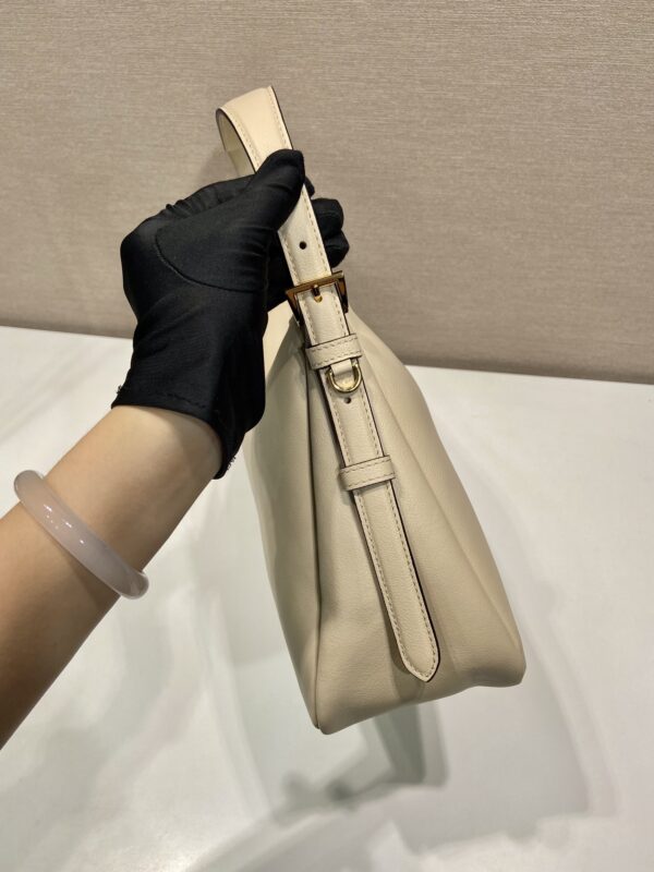 Prada Demi-lune large leather shoulder bag