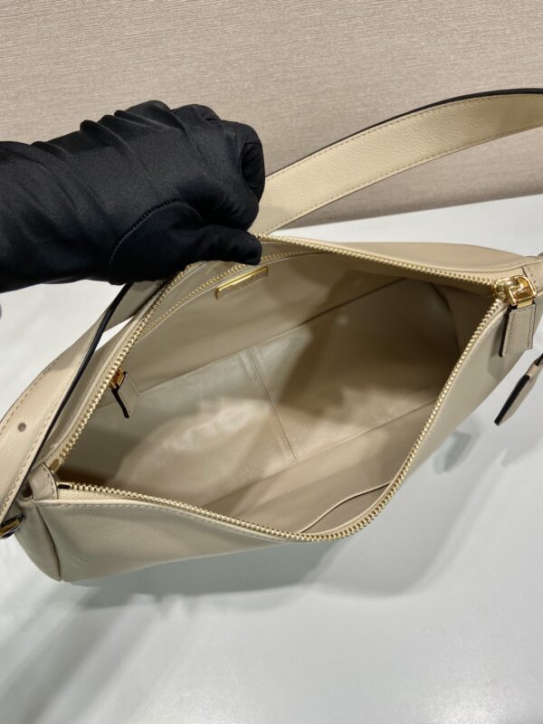 Prada Demi-lune large leather shoulder bag