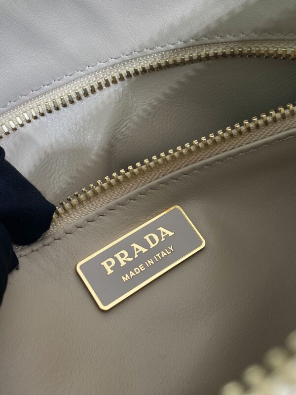 Prada Demi-lune large leather shoulder bag