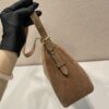 Prada Demi-lune large suede shoulder bag