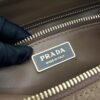 Prada Demi-lune large suede shoulder bag