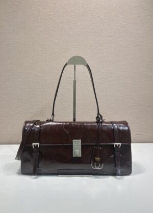Prada Aim??e medium leather shoulder bag