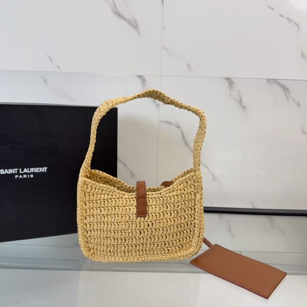YSL LE5À7 Mini In Raffia