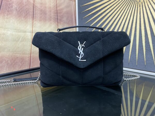 YSL Toy Puffer In Suede