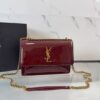 YSL Sunset Medium In Patent Leather