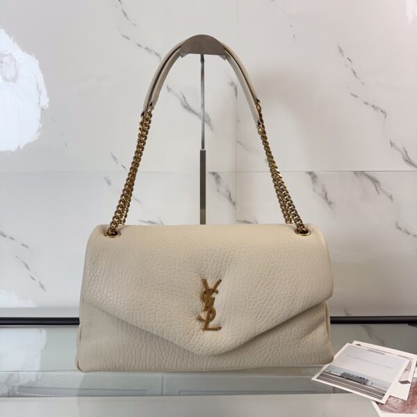 YSL Calypso Large In Grained Lambskin